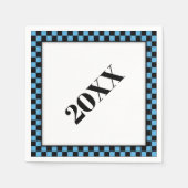 Party an! Blau2 Serviette (Vorderseite)