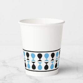 Party an! Blau Pappbecher