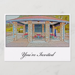 Party an der Park-Einladung Einladung