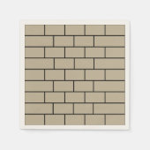 Party an der Ziegelwand Serviette (Vorderseite)