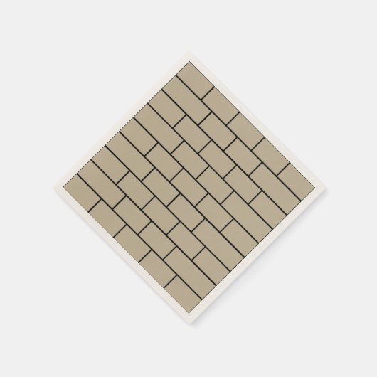 Party an der Ziegelwand Serviette (Ecke)