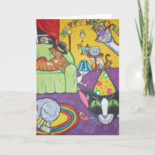 Party an! feiertagskarte