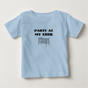 Party an meinem Krippen-Shirt Baby T-shirt