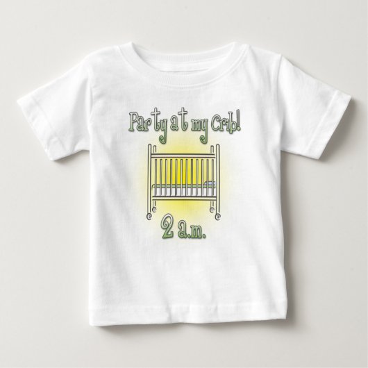 Party an meinem niedlichen Babybodysuit oder -T - Baby T-shirt (Vorderseite)