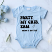 Party an meinem Schreibtisch um 2 Uhr | Niedlich F Baby Strampler