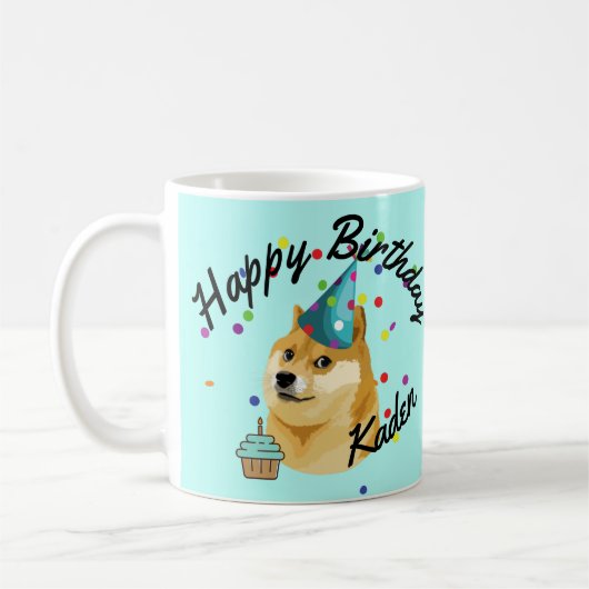 Party an! Personalisierte Geburtstagskrankheit Geb Kaffeetasse (Links)