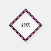 Party an! Pink Serviette (Ecke)