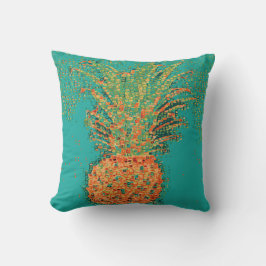 Party-Ananas-Abstrakter Ananas auf Hell  Kissen