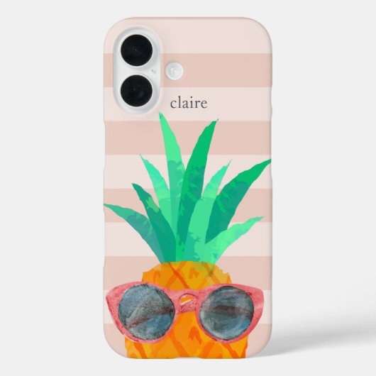 Party Ananas | PERSONALISIERT Case-Mate iPhone Hülle (Rückseite)