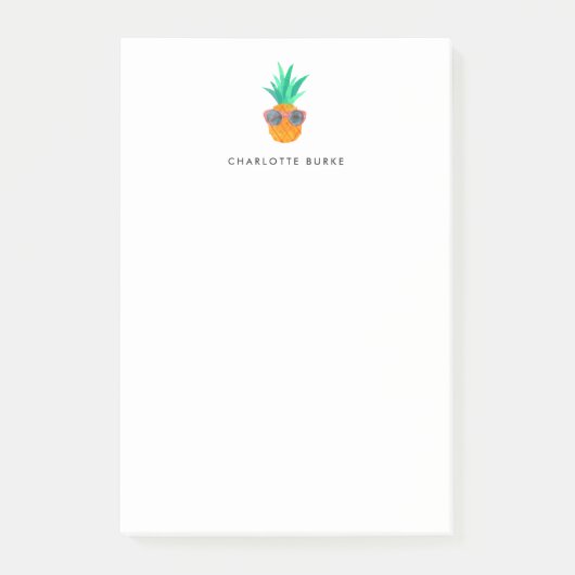 Party Ananas | PERSONALISIERT Post-it Klebezettel (Vorderseite)