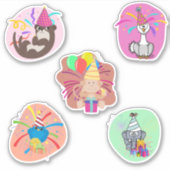 Party Animal 5 Pack Collection Aufkleber (Vorderseite)