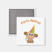 Party Animal! Affe Magnet (Vorderseite/Rückseite)