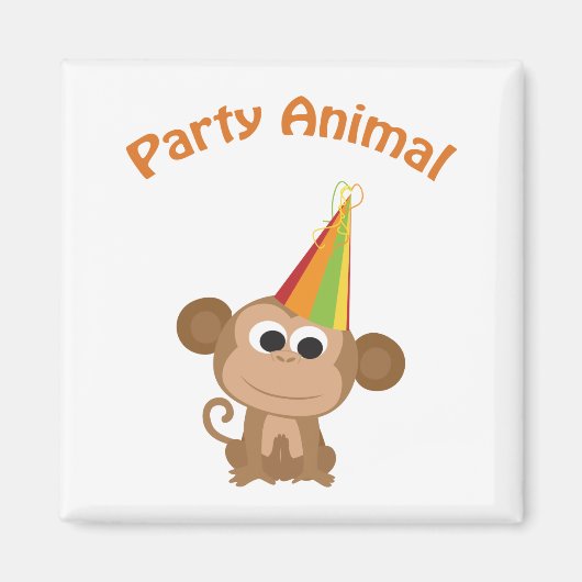 Party Animal! Affe Magnet (Vorne)