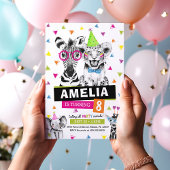 Party Animal Birthday Einladung, Kinder Safari Einladung