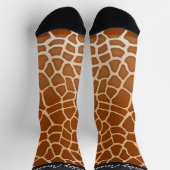 "Party Animal" Brawn Giraffe Spots Fun Animal Legs Socken (Oben)