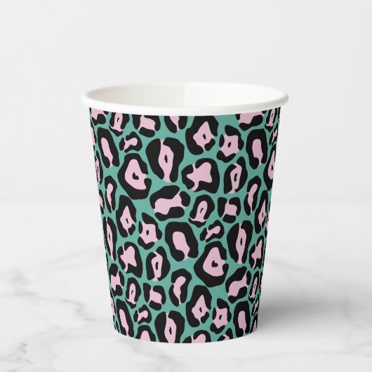 Party Animal Cheetah Print Paper Cup Pappbecher (Links)