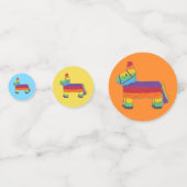 PARTY ANIMAL Cinco de Mayo Rainbow Donkey Piñata Konfetti (Vorderseiten)