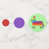 PARTY ANIMAL Cinco de Mayo Rainbow Donkey Piñata Konfetti (Rückseiten)