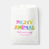 Party Animal Colorate Birthday Gefälligkeitstasche Geschenktütchen (Vorderseite)
