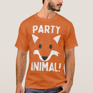 Party Animal! Fox Lover Boys Girls Birthday BDay P T-Shirt