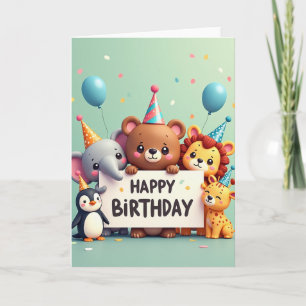 Party Animal Freunde Karte