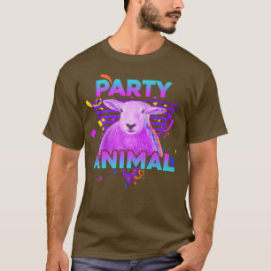 PARTY ANIMAL Funny Sheep Lover Girl Boy Kind Bauer T-Shirt