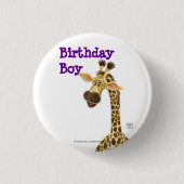 Party Animal Giraffe Button (Vorderseite)