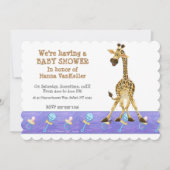 Party Animal Giraffe Einladung (Vorderseite)