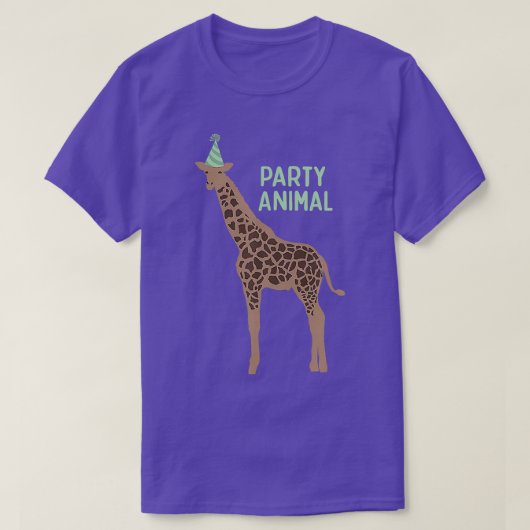Party Animal Giraffe Giraffe Giraffe Giraffe T-Shirt (Design vorne)