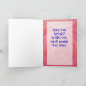 Party Animal Giraffe Karte (Innenseite)