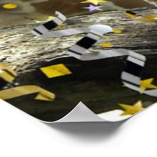 Party Animal Giraffe Poster (Ecke)