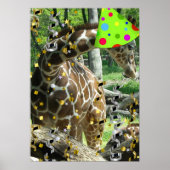 Party Animal Giraffe Poster (Vorne)