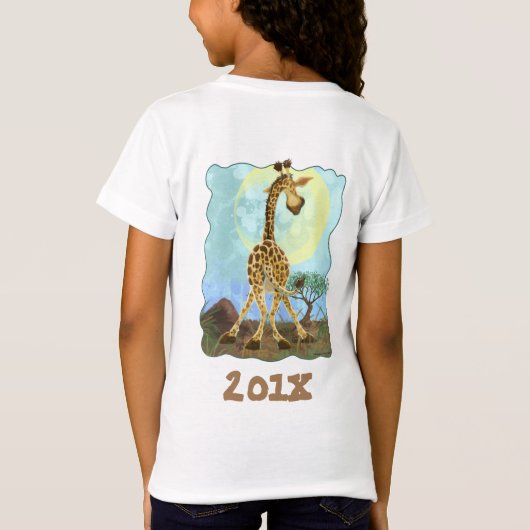 Party Animal Giraffe T-Shirt (Rückseite)