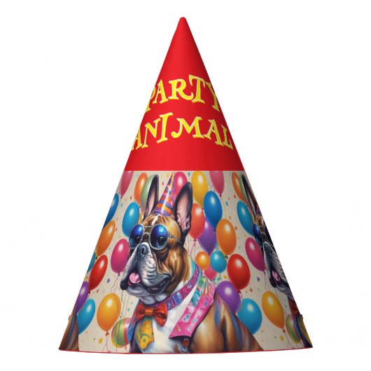 Party Animal Hat Red Partyhütchen (Vorderseite)