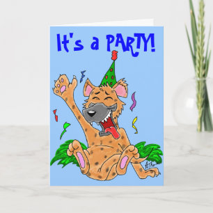 Party Animal Hyena Card Einladung