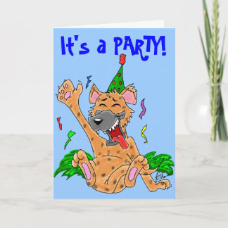 Party Animal Hyena Card Einladung