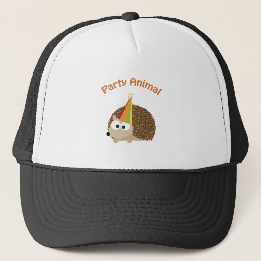 Party Animal! Igel Truckerkappe (Vorderseite)