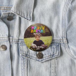 Party Animal Kindergeburtstag Party Button