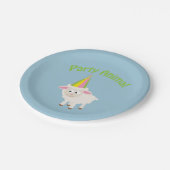 Party Animal! Lamm Pappteller (Schrägansicht)