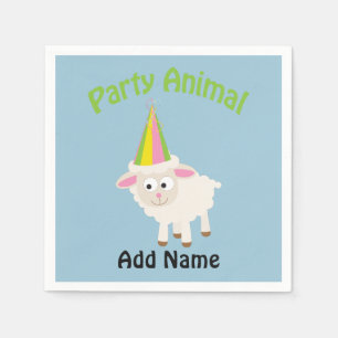 Party Animal! Lamm Serviette