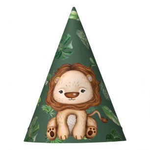 Party Animal Lion Wild One Jungle Birthday Boy Partyhütchen