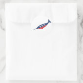 Party Animal - Narwhal Runder Aufkleber (Tasche)