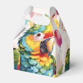 Party Animal Niedlich Parrot v1 | Geschenkschachtel (Rückseite)
