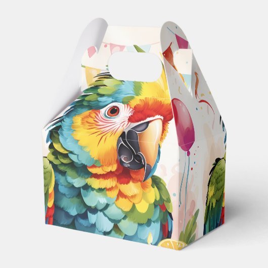 Party Animal Niedlich Parrot v1 | Geschenkschachtel (Vorderseite)