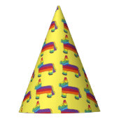 Party ANIMAL Rainbow Donkey Piñata Birthday Fiesta Partyhütchen (Vorderseite)