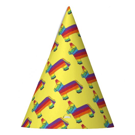 Party ANIMAL Rainbow Donkey Piñata Birthday Fiesta Partyhütchen (Links)