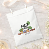 Party Animal Safari Thema Geburtstag Grün Geschenktütchen (Ausgeschnitten)