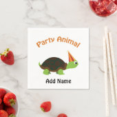 Party Animal Turtle Serviette (Beispiel)