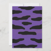 Party Animal Zebra Einladung zum Geburtstag (Rückseite)