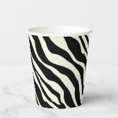 Party Animal Zebra Print Paper Cup Pappbecher (Rückseite)